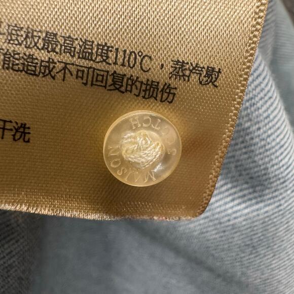 Scotch Soda Embroidered Denim Button Down Shirt Womens S Boho Western Casual - Picture 12 of 12